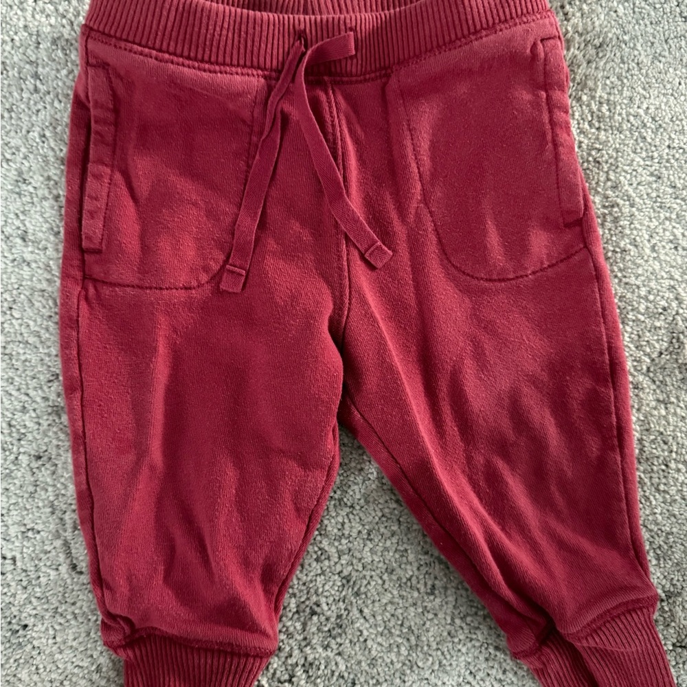 Cozy Gap Kids Jogger Pants - Red 12-18 Mo